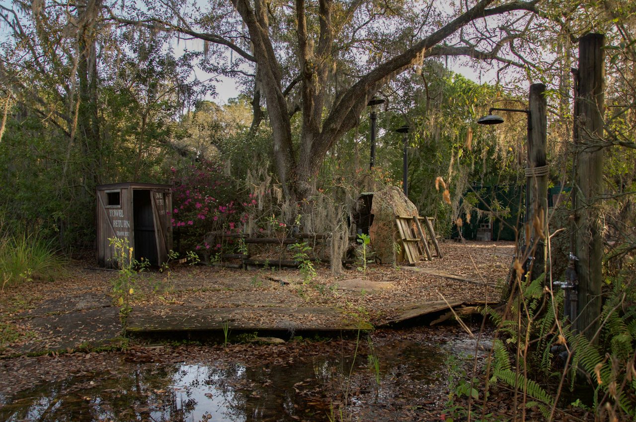 abandoned disney world water park by Seph Lawless images of Discovery Island and Banksy's dismaland