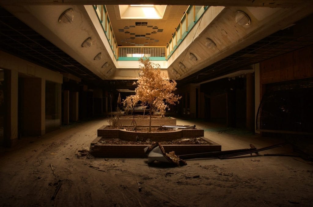 Photo inside abandoned mall